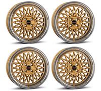 4 Cerchi Borbet B 7.0x17 ET30 4x100 GOLDP per Mazda 2 MX-5 MX-5 RF