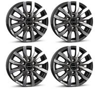 4 Cerchi Borbet CW6 6.5x17 ET54 6x130 ANTP per VW Crafter