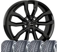 4 Cerchi completi invernali Uteca 9,5x19 ET 38 5x112 Nero con 265/50 R19 110V Continental WinterContact™ TS 870 P XL FR Evc per BMW X6 X5