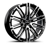 4 CERCHI IN LEGA TARGA DOPPIA MISURA PORSCHE 911 BLACK DIAMOND