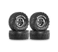 4 Cerchi In Metallo Beadlock da 1,9 Pollice e Pneumatici per 1/10 Axial SCX10 II III Pro Capra TRX4 D90 MST Auto Cingolate RC B