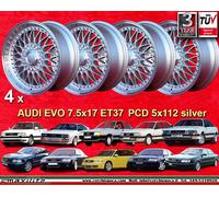 4 cerchi RC90 7.5x17 PCD 5x112 Audi 80 90 Coupe 100 200 V8 A8 D2 A6 S4 S6