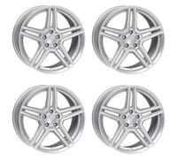 4 Cerchi Rial M10 6.5Jx16 ET38 5x112 SIL per MERCEDES-BENZ A B C CLA CLC CLK E V