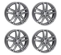Cerchi Rial X10 7.0Jx18 ET43 5x112 GRA per VOLKSWAGEN Beetle Caddy E-Golf EOS Go