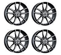 Cerchi in lega RIAL X12 19" 8J 5x112 ET 54 66.5 DIAMANT SCHWARZ FRONTPOLIERT