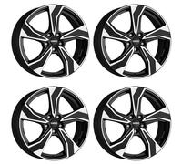 4 cerchioni discreti KB scuro 7.0Jx16 ET43 5x112 compatibili con Audi A3 A4 A6 Q2 TT