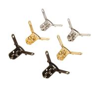 4 cerniere a molla a 90 gradi for portagioie e accessori for mobili - Bronzo antico, oro, argento - 28x22 mm(Gold)