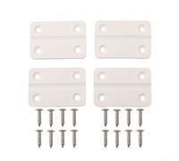 4 cerniere di ricambio per refrigeratori Igloo, in plastica bianca, con viti, robusto kit hardware protetto dai raggi UV, 57 x 39 mm, adatto per Marine Ultra