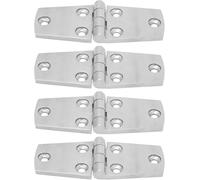 4 cerniere per porte marine, 102 x 38 mm, in acciaio inox, antiruggine, montaggio a filo, cerniere per yacht, design senza cuciture con acciaio inossidabile 316 ad alta resistenza, per smoot, pratica