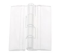 4 cerniere pieghevoli in acrilico da 45 x 35 mm, in plastica trasparente, mini cerniere per mobili, cassette degli attrezzi, armadietti, porte, scatole di gioielli