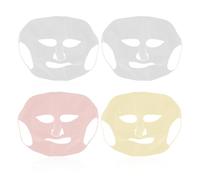 4 cerotti per viso, copertura maschera in silicone, copertura per maschera idratante, copertura per maschera di bellezza del viso