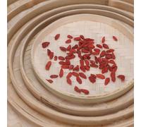 4 cestini per tessitura in bambù, vassoio intrecciato in bambù, piastra