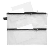 4 Chamber Small Items Bag A4/A6 PVC Zip Black