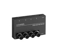 4-Channel Stereo Headphone Amplifier with 4x 3.5mm Outputs for Shared Audio Listening in the UK