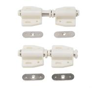 4 chiusure magnetiche a pressione beige, per armadietti, armadi, bagno, armadi, senza maniglia, doppie ante, set semplice da aprire al tatto, colore beige
