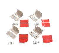 4 chiusure magnetiche resistenti per chiudiporta ultra sottile in acciaio inossidabile con viti, chiusura sicura per armadi, cassetti, librerie, bagni e porte scorrevoli, B