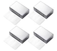 4 chiusure per armadi senza foratura, forti chiusure magnetiche per porte, armadietti, chiusure magnetiche per porte, cassetti, chiusure per porte pieghevoli, chiusure autoadesive per porte