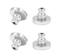 4 chiusure per orecchini a perno versatili tappi per orecchini a perno supporti forati Earnut Stopper elegante ornamento per le orecchie