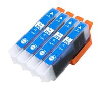 Go Inks 4 cartucce d'inchiostro ciano per sostituire Epson T2432 (24XL) compatibili/non-OEM per stampanti fotografiche Epson Expression, ad alta capacità (XL)