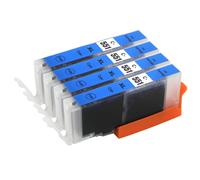 4 Ciano Cartucce d'inchiostro rimpiazzare Canon CLI-551C non-OEM/Compatible