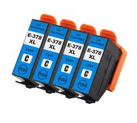 4 Ciano XL Cartucce d'inchiostro per Epson 378XLC non-OEM / Compatible