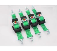 4 cinghie di fissaggio automatiche con gancio a punta, 3,0 m x 50 mm, 750/1500 daN