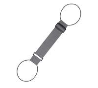 4 cinghie per bagagli durevoli: nastro di fissaggio per borse da viaggio in corda elastica per legare i bagagli in modo sicuro, grigio, 4 pezzi, Taglia unica per tutti, One Style