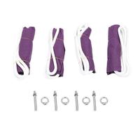 4 cinturini per lo stretching della schiena, corda da parete ausiliaria rafforzata per allungare la vita, la schiena e le gambe, cinturino per lo stretching fitness con anelli in