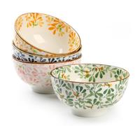 4 Ciotole Ceramica Set,Ciotola Colazione,Ciotole Per Dessert In Ceramica, Ciotole Per Insalata,Gelato,Salse Per Salse,Biscotti, Dessert,Noci,Frutta