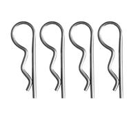 4 clip a R in acciaio inox e coppiglie, perno di fissaggio sicuro dell'albero, forcine per capelli beta, forcine per capelli con gancio a molla, forcine per capelli