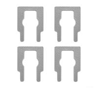 4 clip di fissaggio per cestello lavastoviglie Miele Secure Hold, grigio