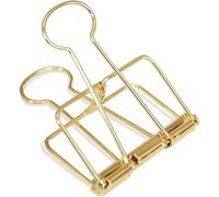 4 clip dorate a coda lunga per raccoglitori di carta, grandi 51 mm, piccole dimensioni e leggere, clip, morsetti e anelli, clip, morsetti e anelli