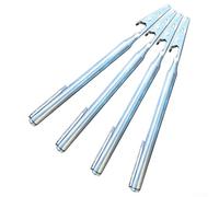 4 clip telescopiche in acciaio inox con attacco a penna per lavori elettrici, riparazioni HVAC e manutenzione automobilistica