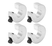 4 collari di arresto per binario lineare, set di anelli di bloccaggio per albero, anello di fissaggio con vite M4, diametro interno 12 mm, diametro esterno 30 mm e spessore 10 mm