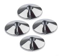 4 collari per tubi del radiatore, diametro interno 15 mm, finitura cromata con diametro esterno di 46 mm, per coprire i fori del pavimento e nascondere tubi dell'acqua o del riscaldamento (cromati)