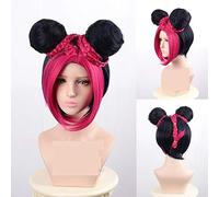 4 colori Avventura bizzarra di JoJo Vento dorato Jolyne Cujoh Parrucche Kujo JoJo no Kimyou na Bouken Panini Trecce Capelli Parrucche Cosplay Rosa