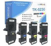 4 Colori Cartuccia Toner Compatibile TK5230 TK-5230 Capacità della Pagina 2600 Pagine per Nero & 2200 Pagine per C M Y per Kyocera ECOSYS P5021cdn, P5021cdw, M5521cdn, M5521cdw Stampanti Laser