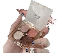4 Colori Glitter Ombretto Glitterato - Ombretto scintillante,Set per il trucco a lunga durata altamente pigmentato, trucco opaco e luccicante tutto in un regalo pallet scintillante metallico ad alta p