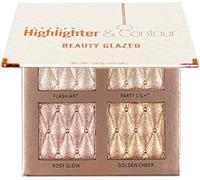 4 Colori Highlighter Contour Palette Natural Glow Face Brightens&Shades e Body Shading Shimmer Bronzer Powder Shimmer Glitter Illuminating Cheek Makeup