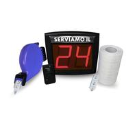 [4 COLORI] KIT Completo Visore Numerico + Chiocciola + 10.000 Ticket eliminacode
