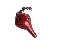 4 Colori Ocarina 6 Fori Forno Cambiamento Piccolo Ocarina Alto C Tono Principiante Ocarina Insegnamento Ciondolo In Ceramica (Color : Crimson)