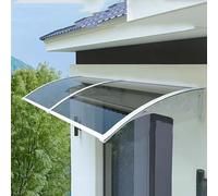 4 Colori Tettoia per Porta e Ingresso,Pensilina Tettoia per Porta Protezione Uv Pioggia Neve,Pensilina Copriporta in Policarbonato Non Deformato,Tendalino per Finestra (120x240cm/47"x94",D)