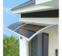 4 Colori Tettoia per Porta e Ingresso,Pensilina Tettoia per Porta Protezione Uv Pioggia Neve,Pensilina Copriporta in Policarbonato Non Deformato,Tendalino per Finestra (150x130cm/59"x51",C)