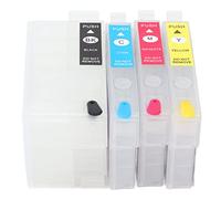 4 Colors Ink Cartridge Replacement | Permanent Chip Printer Refill Ink Box | Black Cyan Magenta Yellow | Compatible for Brand A/Brand B/Brand C | 4 Pack (T252XL1/T252XL2/T252XL3/T252XL4)