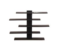 4 colors Lightweight Wall-Mounted 5-Tier Display Shelf for Building Block Figures - Large Capacity, Easy Install Blind Box Organizer Rack(Gray)