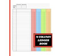4 Column Ledger Book: Accounting Ledger for Small Business & Personal Use | Bookkeeping Record Book | 8.5x11 Inches, 120 Pages
