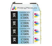 4 Compatibili LC1220 LC1240 Cartucce d'inchiostro per Brother MFC-J430W MFC-J5910DW MFC-J625DW MFC-J6510DW MFC-J6710DW MFC-J6910DW MFC-J825DW DCP-J525W DCP-J725DW DCP-J925DW - Nero, Alta Capacità