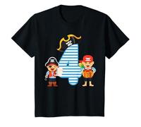4 Compleanno Bambini & Pirati - Regalo Di 4 Anni Maglietta