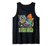 4° Compleanno Four Ever Wild 4 Year Monster Truck Racing Canotta