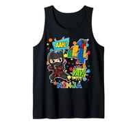 4° Compleanno Ragazzo Ninja Blocks Master Builder Kids Canotta